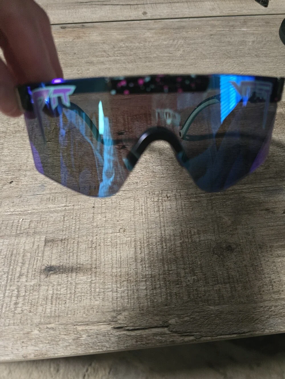 Pit Viper Kids Sunglasses Blue Purple with Pink Accents